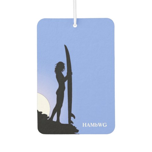 HAMbyWG - Surfer Girl Monogram Luchtverfrisser (Voorkant)