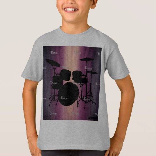 HAMbyWG - T Shirt - Amethyst - Drums (Voorkant)