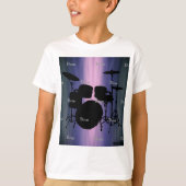 HAMbyWG - T Shirt - Blauw - Drums (Voorkant)