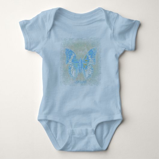HAMbyWG - T-Shirt - Blue Butterfly (Voorkant)
