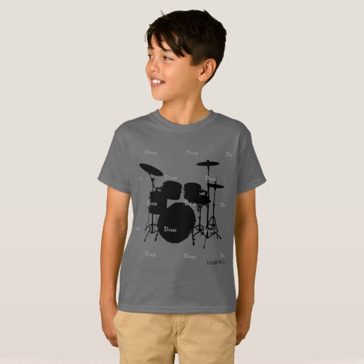 HAMbyWG - T-shirt - Drums (Voorkant volledig)