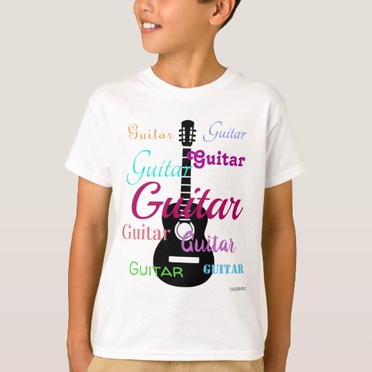 HAMbyWG - T Shirt - Multi-Color - Guitar (Voorkant)