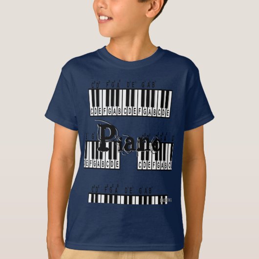 HAMbyWG - T-shirt - Piano (Voorkant)