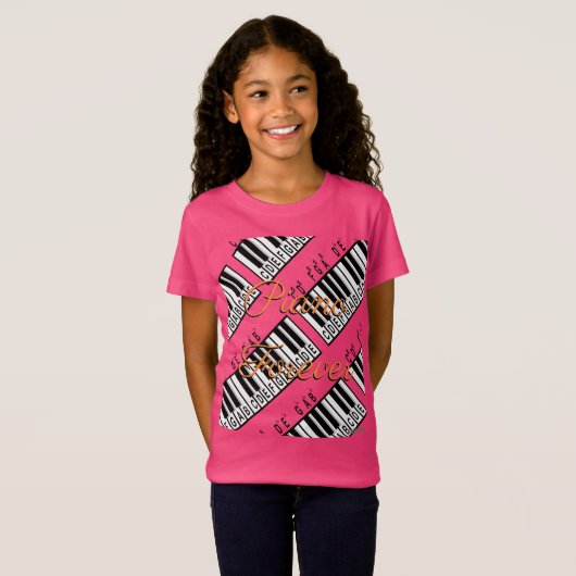 HAMbyWG - T-shirt - Piano Forever (Voorkant volledig)