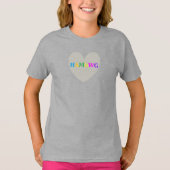 HAMbyWG - T-shirts - Hart met logo - Blauw (Voorkant)