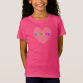 HAMbyWG - T-Shirts - Hart w Logo - Roze (Voorkant)