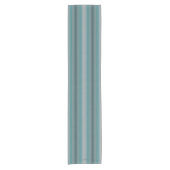 HAMbyWG-tabeluitvoerder - Aqua Stripes Korte Tafelloper (Voorkant)