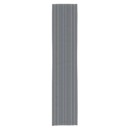 HAMbyWG Table Runner - Grijze Blauwe Stripe Korte Tafelloper (Voorkant)