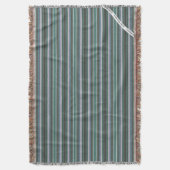 HAMbyWG - Throw Blanket - Aqua Faux Needlepoint Deken (Voorkant Verticaal)