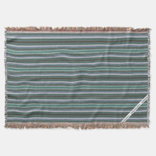 HAMbyWG - Throw Blanket - Aqua Faux Needlepoint Deken