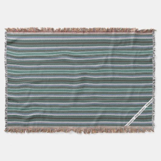 HAMbyWG - Throw Blanket - Aqua Faux Needlepoint Deken (Voorkant)