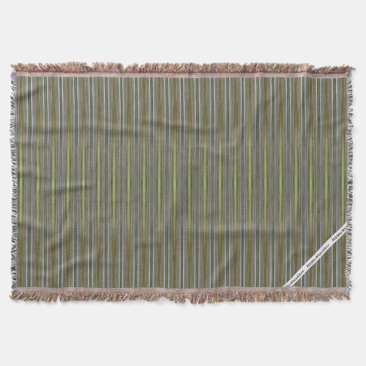 HAMbyWG - Throw Blanket - Green Bough Pattern Deken (Voorkant)