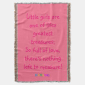 HAMbyWG - Throw Blanket - Little Girls.. Deken (Voorkant Verticaal)