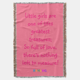 HAMbyWG - Throw Blanket - Little Girls.. Deken