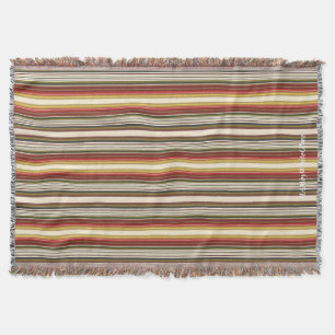 HAMbyWG - Throw Blanket - Multi-Color Stripes Deken