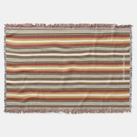 HAMbyWG - Throw Blanket - Multi-Color Stripes Deken (Voorkant)