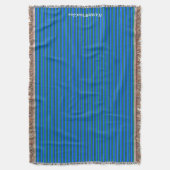 HAMbyWG - Throw Blanket - Ocean Blue en Green Deken (Voorkant Verticaal)