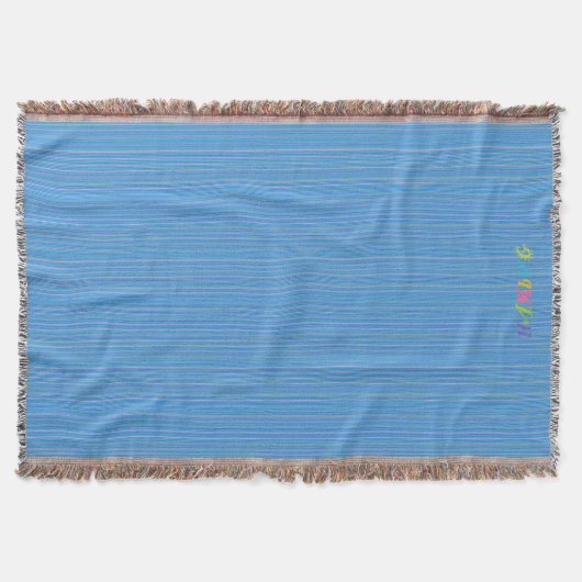 HAMbyWG - Throw Blanket - Play Sky Blue met logo Deken (Voorkant)
