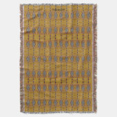 HAMbyWG - Throw Blanket Tribal look - Geel Deken (Voorkant Verticaal)