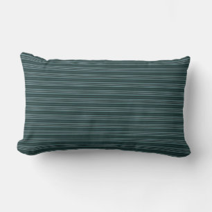 HAMbyWG - Throw of Lumbar Pillow - Blauwgroen Stri Kussen