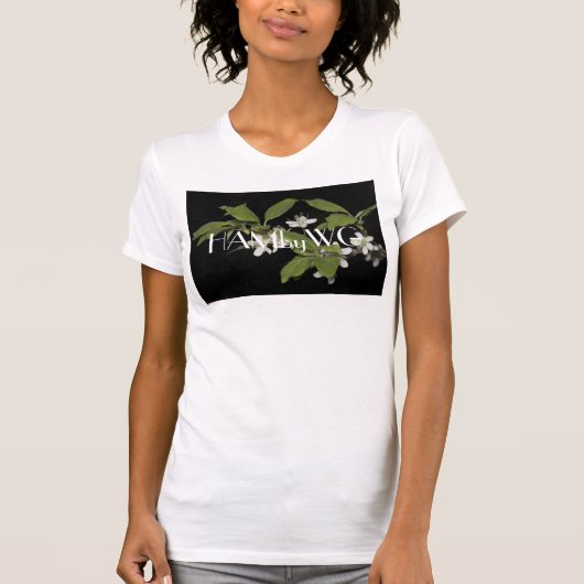 HAMbyWG Tiny White Flowers T-shirt (Voorkant)