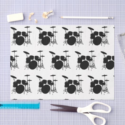 HAMbyWG - Trommelset voor musici Tissuepapier (Craft)