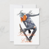 HAMbyWG - Uitnodiging - Skateboarder (Voorkant)