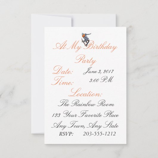 HAMbyWG - Uitnodiging - Skateboarder (Achterkant)