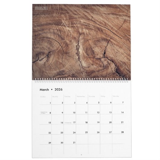 HAMbyWG-uurafschrijvingskalender Kalender (Mar 2026)