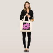 HAMbyWG - Violet Daisy Flowers Grote Tote Bag (Voorkant (model))