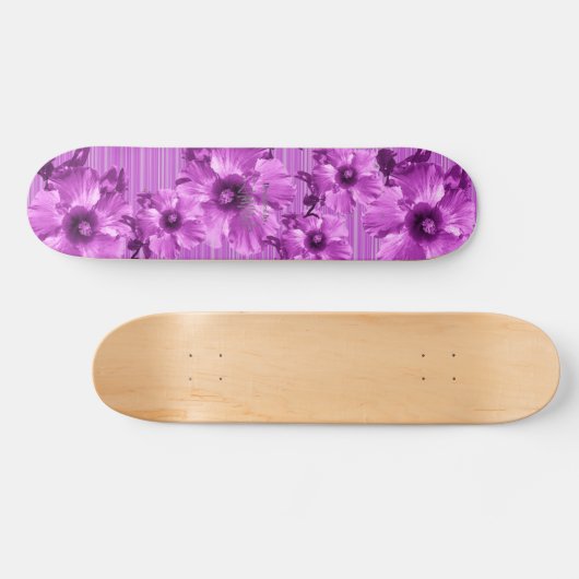 HAMbyWG Violet Hibiscus Skateboard (Horizontaal)