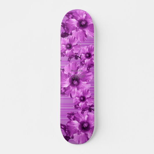HAMbyWG Violet Hibiscus Skateboard (Voorkant)