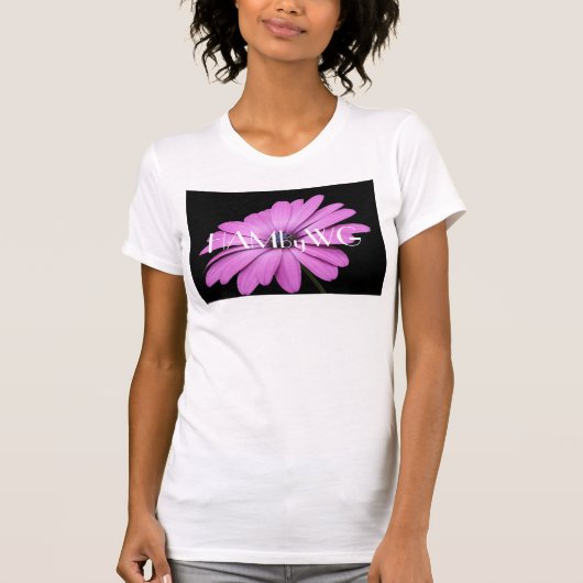 HAMbyWG Violet Paarse Daisy T-shirt (Voorkant)