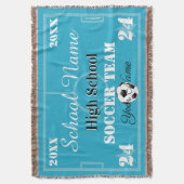 HAMbyWG -  voetbal Deken (Voorkant Verticaal)