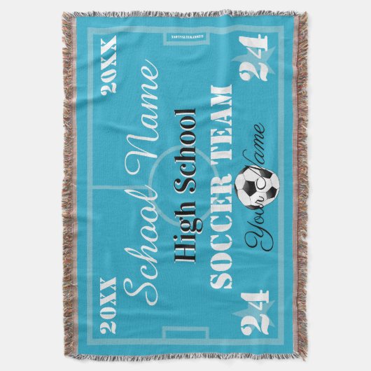 HAMbyWG -  voetbal Deken (Voorkant Verticaal)