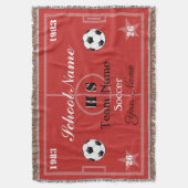 HAMbyWG-voetbalteam Deken (Voorkant Verticaal)