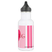 HAMbyWG - Waterfles (18 oz), Roze hart/P/Wh Waterfles (Rechts)