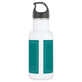 HAMbyWG waterfles - Aqua Blauwgroen (Achterkant)