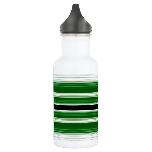 HAMbyWG - Waterflesje - groen en wit Waterfles (Links)