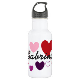 HAMbyWG - Waterflesje - Harten en een naam Waterfles