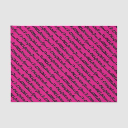 HAMbyWG - Weefselpapier - Logo voor hot-roze handt Tissuepapier (Voorkant)