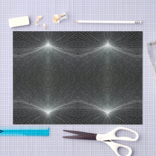 HAMbyWG - Weefselpapier - zwart met licht Tissuepapier (Craft)