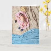 HAMbyWG - Wenskaart - Baby Beach Kaart (Gele Bloem)