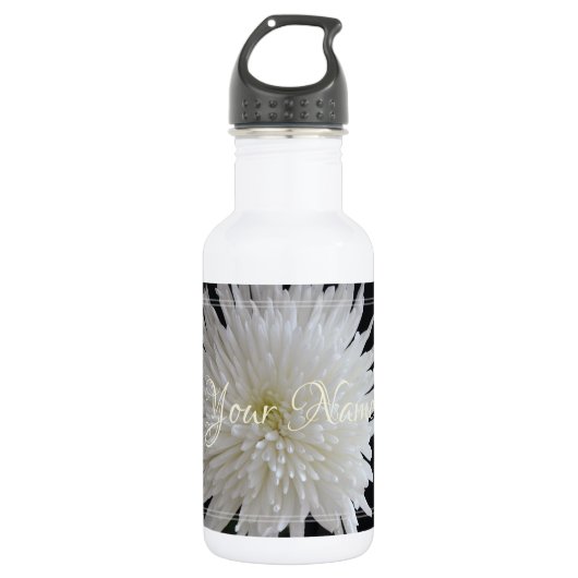 HAMbyWG - White Dahlia Waterfles (Voorkant)