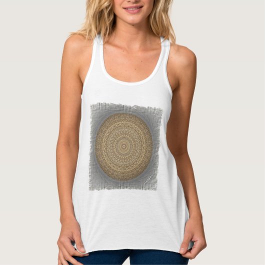 HAMbyWG - Womens Boho Circle - Beige on Tank (Voorkant)