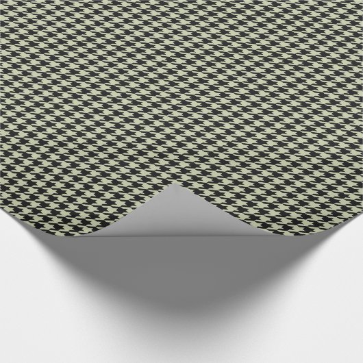 HAMbyWG Wrapping Paper - Black/Beige Houndstooth Cadeaupapier (Hoek)