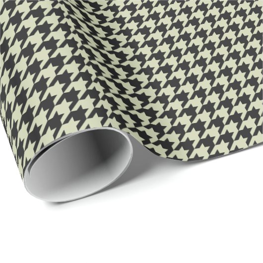 HAMbyWG Wrapping Paper - Black/Beige Houndstooth Cadeaupapier (Rol Hoek)