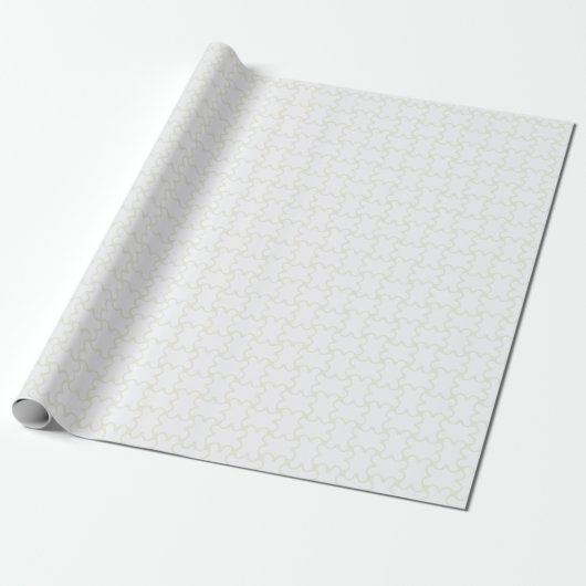 HAMbyWG Wrapping Paper - Wh/crm Lg Basket Weave Cadeaupapier (Uitgerold)