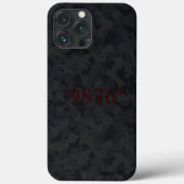 HAMbyWG Xtreme-telefoontas - Black Camouflage Case-Mate iPhone Case (Achterkant)
