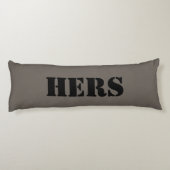 HAMbyWG - Zijn & Haar Thema Lichaamskussen (Achterkant)